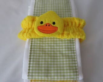 Baby burp clothes, baby shower gift, baby head wrap