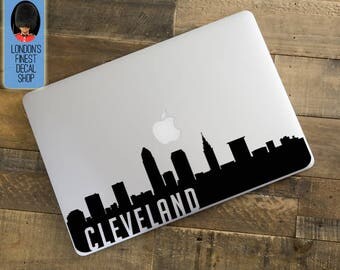 Cleveland City Skyline Macbook / Laptop Decal