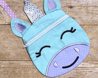 Unicorn crossbody bag- unicorn purse- kid's unicorn bag- children's purse- unicorn accessory- Children's unicorn bag