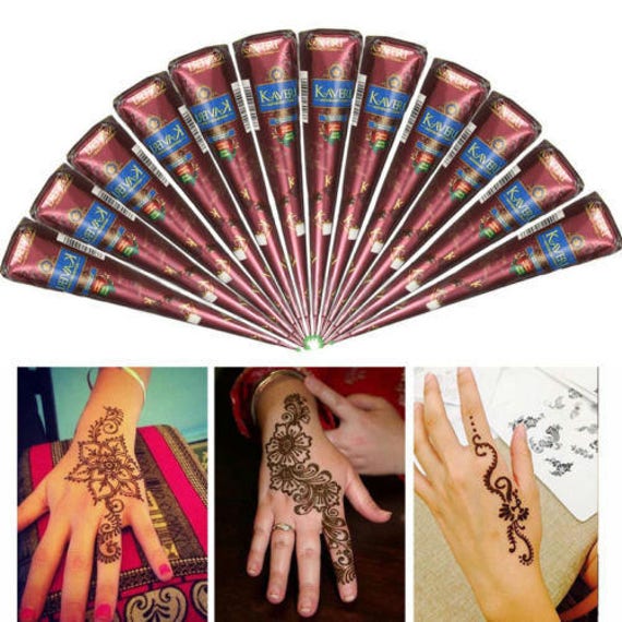 natural kaveri temporary tattoo mehandi herbal henna cones natural kaveri temporary tattoo mehandi herbal henna cones