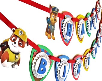 Paw Patrol Banner, Paw Patrol Party, Paw Patrol Birthday Party. Paw Patrol Party Decor, Paw Patrol Party Supplies, Paw Patrol Sign