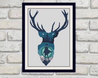 Harry Potter cross stitch pattern, BOGO, PDF counted cross stitch Harry Potter,Hogwarts pattern,R181