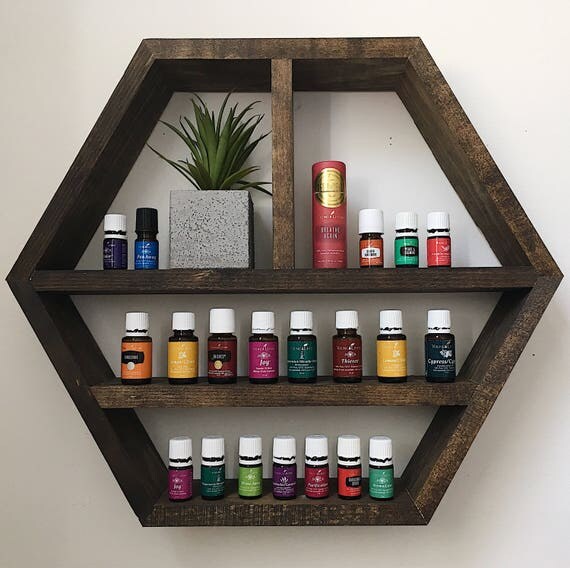 Essential Oil Shelf Hexagon Wall Shelf Shelf