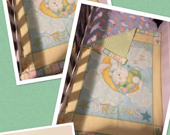 Sweet dreams baby blanket cot panel