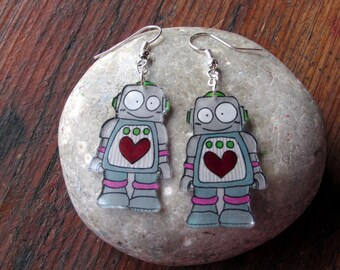 These earrings the side of the heart
