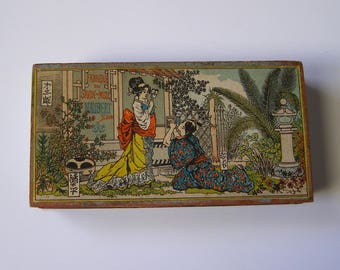 Soaps Maubert box / Japanese Decor / Maubert box / box/french cartonnee1920 collector/antiquityfrench