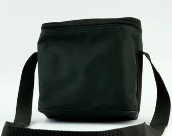 Vintage Polaroid cámara bolsa caja - negro - adapta a la mayoría tipo 600 y SX-70 cámaras de caja