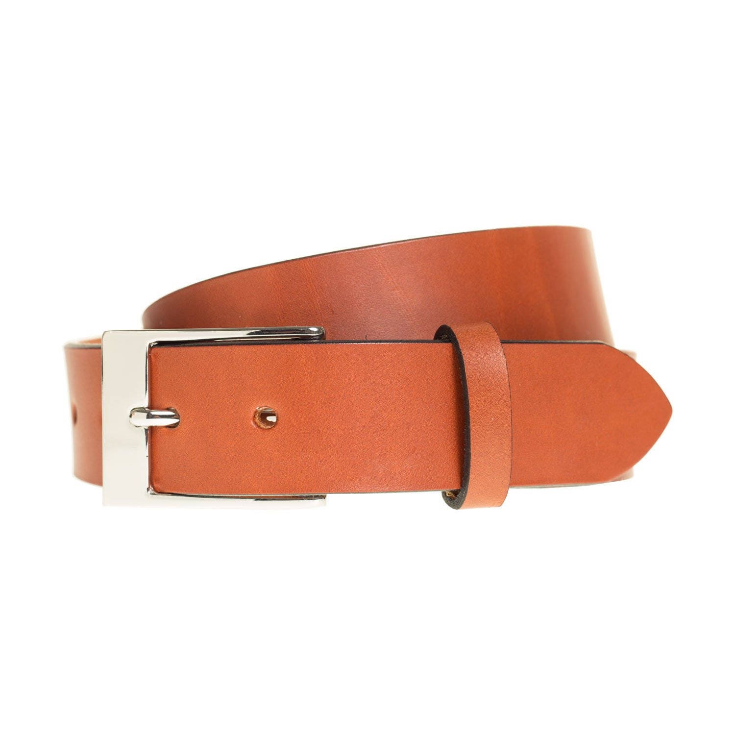 Chestnut Brown Leather Belts Made in America Eco Tanned