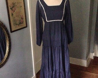 1970's bohemian maxi dress