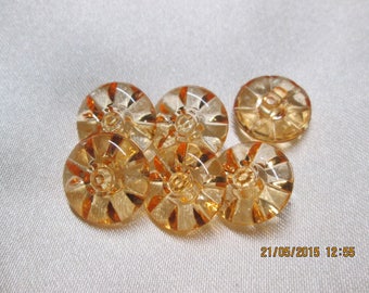 6 transparent orange buttons