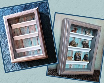Collection Display Frame Case Kids Storage Personal Curio Collection Display Frame Case Kids Storage Personal Curio