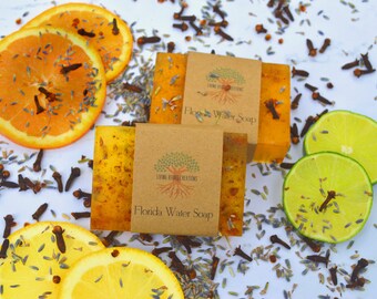 Florida Water Soap, spiritual cleansing, florida water, grounding, energy cleansing, uncrossing, empath, psychic, medium, organic soap,