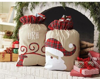 Santa Sack, Personalized Santa Sack, Christmas Sack, Gift Sack, Christmas Decor, Christmas Bag, Personalized, Gift Bag