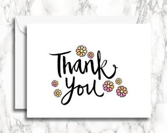Thank You Cards | Thank You Card | Card Packs | Floral Thank You Card |