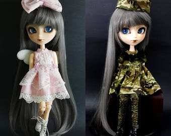 READY STOCK - Military Angel 2 pieces Dress / Outfit Set for Blythe, Icy, Pullip Doll