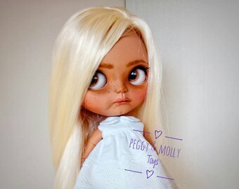 Custom Blythe Dolls For Sale by OOAK custom Blythe doll,blonde and tan skin factory Blythe
