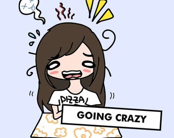 STRESSED Stickers / planner stickers, frustration stickers, anxiety stickers, sad stickers, emotional planner stickers / SD5
