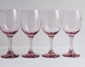 Pink wine glasses | Etsy