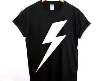 Lightning bolt tee | Etsy