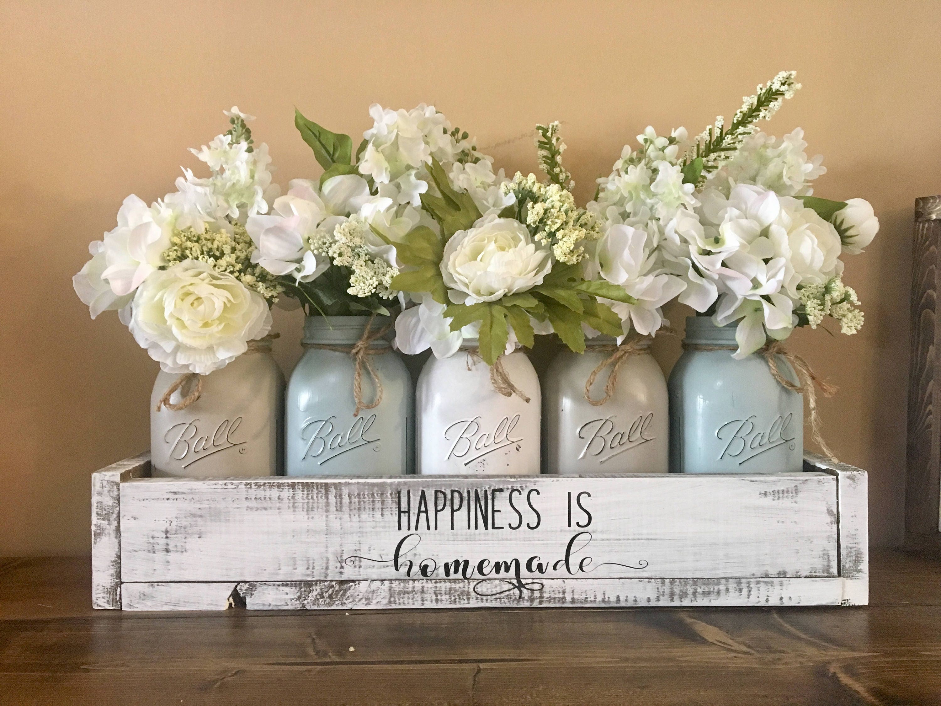 mason jar centerpiece farmhouse decor mason jar farmhouse