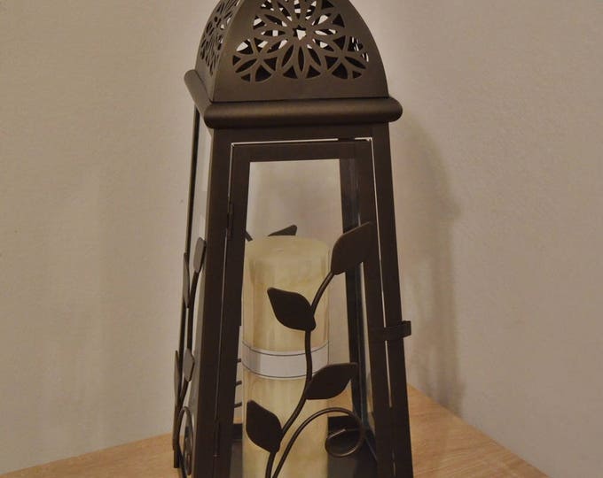 10%OFF Vintage Moroccan Lantern / Bronze lantern / Rustic lantern / Lanterns / wedding lantern / weddings lanterns / lantern centerpiece