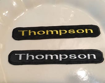 Custom Embroidered Patch Name Patch Velcro Patch Sew on Patch Embroidery Name Patch Name Tag Patch Personalize patch Your name patch 1x6