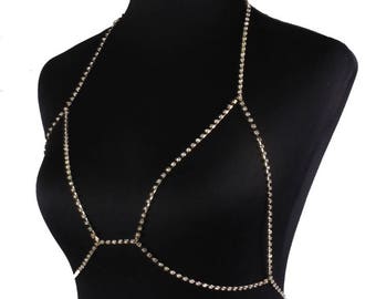 Love Diamond Body Chain Bralette | Where Luxury Meets Refined