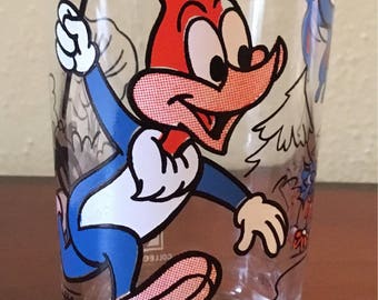 woody woodpecker pepsi glass