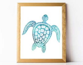 Sea Turtle Wall Art sea turtle wall art | etsy Sea Turtle Wall Art sea turtle wall art | etsy