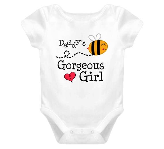 Daddy's Goegeous Girl - Cute Baby Girl's Onesie - Girl Clothes - Infant Clothing - Baby Shower Gift -