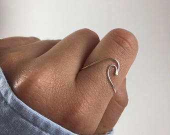 SUMMER SALE! 25% OFF -- Silver Wave Ring - Summer Favorite