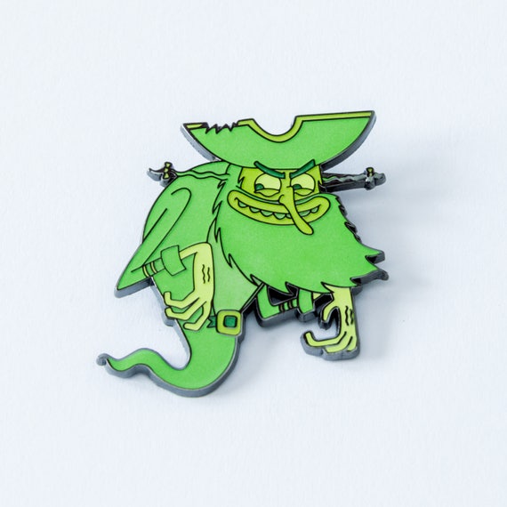 Flying Dutchman glow in the dark hard enamel pin Spongebob