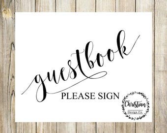 Harry Potter Guestbook Sign // Wedding Guestbook // Printable