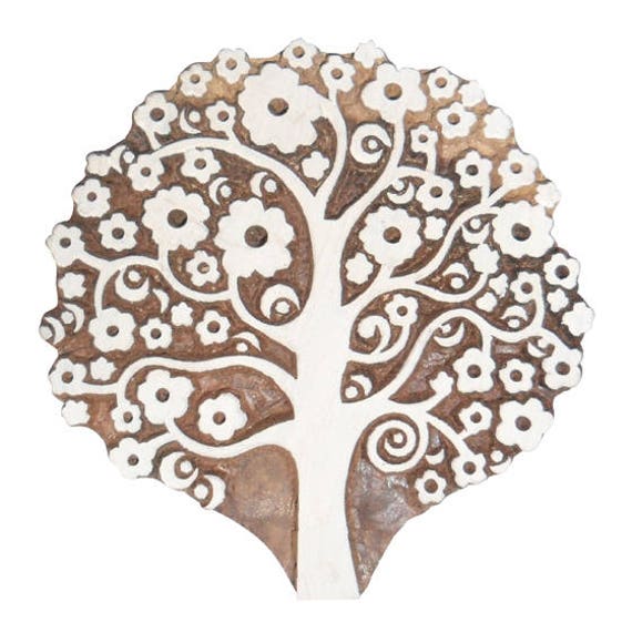 Download Wood block stamp tree printing pine stencil finely carved