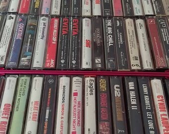 Cassette Tapes List#2--80's-90's Rock, Soundtracks, Oldies,. See list below.