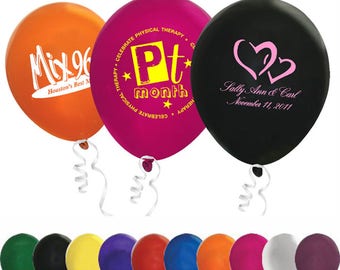 Personalized Latex Balloons, Wedding Balloons, Party balloons, Latex Balloons. Custom Balloons. birthday - wedding- promotions -parties