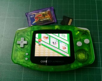 Backlit Mod Nintendo Game Boy Advance Clear Green-AGS101 Backlight Glass Lens