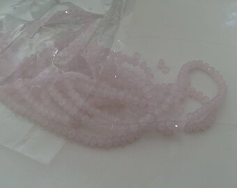 Pale pink Crystal bead has faceted 3 mm approx