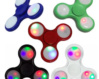 Hand Spinner Fidget LED glow - 3D rolling toy - Anti stress