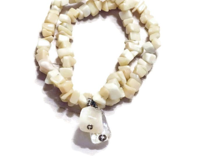 Bracelet Pale Yellow angular beads and chunky clear and yellow amber bead charm - Stretch