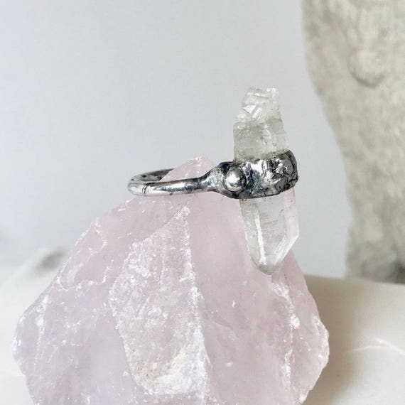 crystal ring that breaks with bad energy