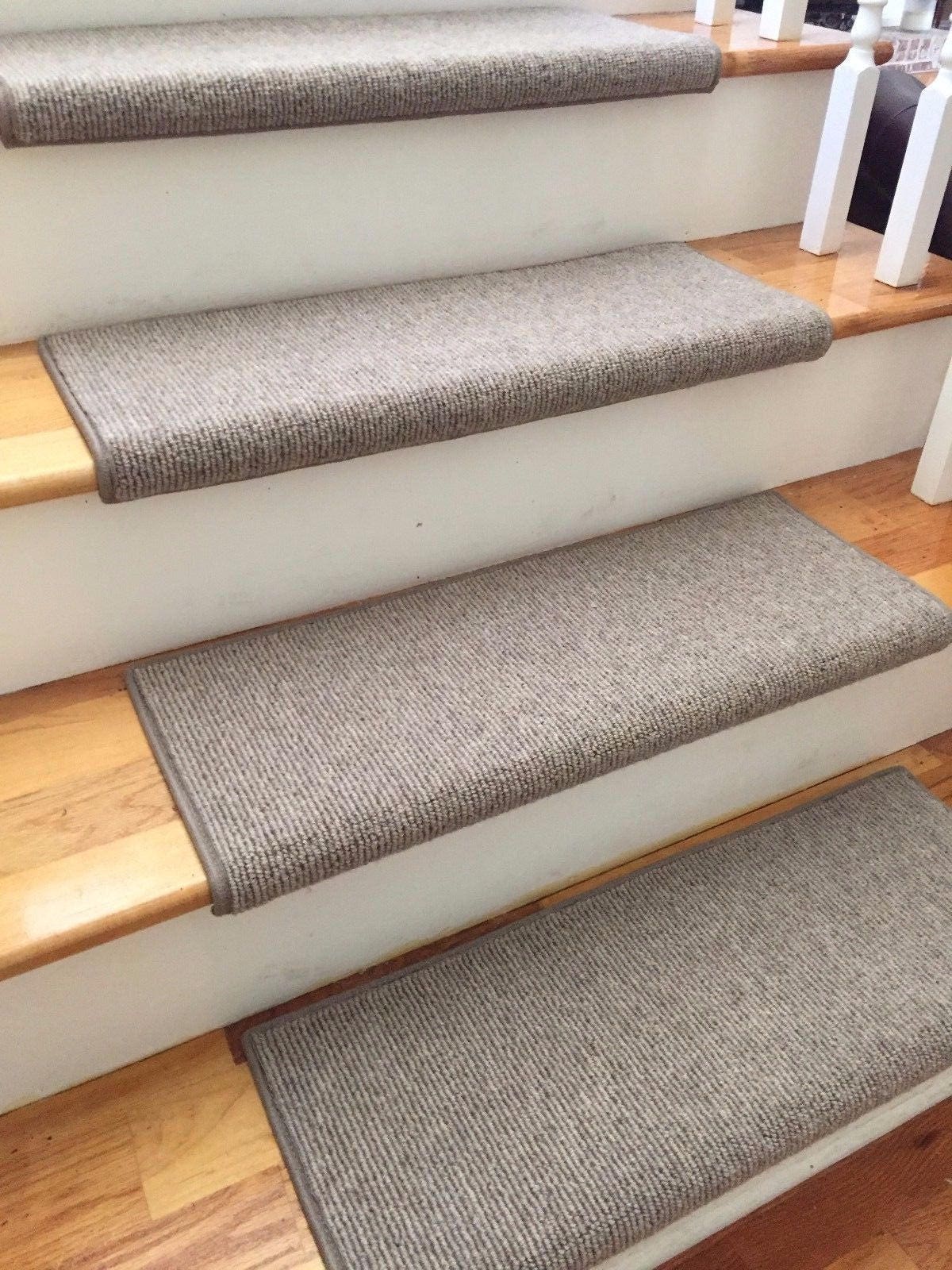 Bristol Taupe New Zealand WoolTRUE Bullnose™ Carpet Stair