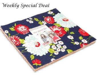 SALE - Moda Fabrics The Good Life Layer Cake by Bonnie & Camille - 42, 10" x 10" Precut Fabric Squares