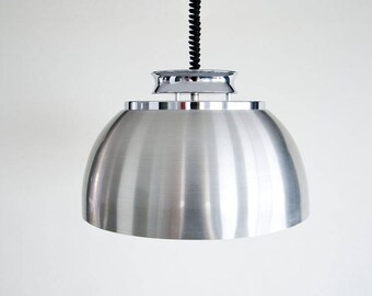 Pendellamp,Lakro,Dijkstra, seventies, aluminium, Dutch lighting