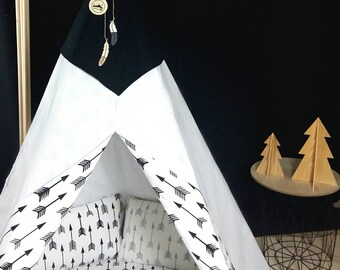 Tipi enfant blanc revers flèches