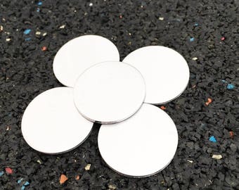 Aluminum 7/8 Stamping Disc - 16 Gauge Metal Blank for Jewelry - Hand Stamped Jewelry Aluminum Blank - Circle Blanks - Stamping Blanks