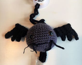 Attache tetine chauve-souris pour Halloween