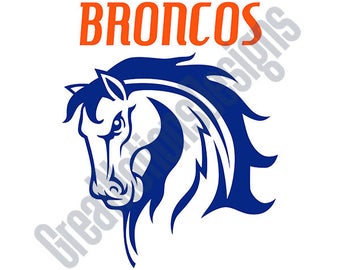 Broncos SVG - HTV - Vinyl Cutting Graphic Art