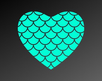 Free Free Mermaid Scale Heart Svg 590 SVG PNG EPS DXF File