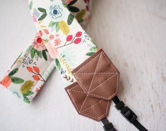 floral camera strap, dslr camera strap, womens gift, camera accessories, nikon camera strap, photographer gift, womens accessory